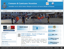 Tablet Screenshot of comune.camisanovicentino.vi.it